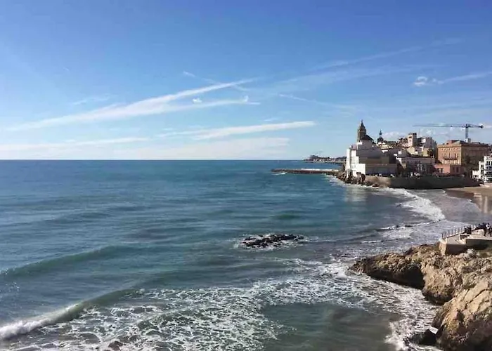 Apartman Atico Con Vistas Al Mar, Solarium Privado Y Piscina Sitges